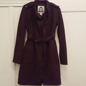 BB Dakota Brown Zip Trench Coat